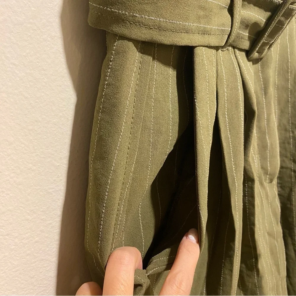 Mango High Waist Belted Shorts